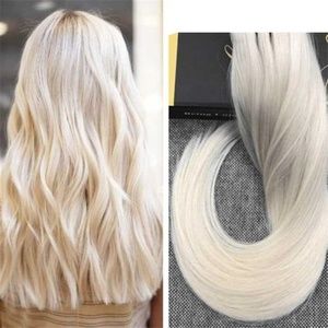 Curly Hair Extensions 24 Inch #60 White Bl…